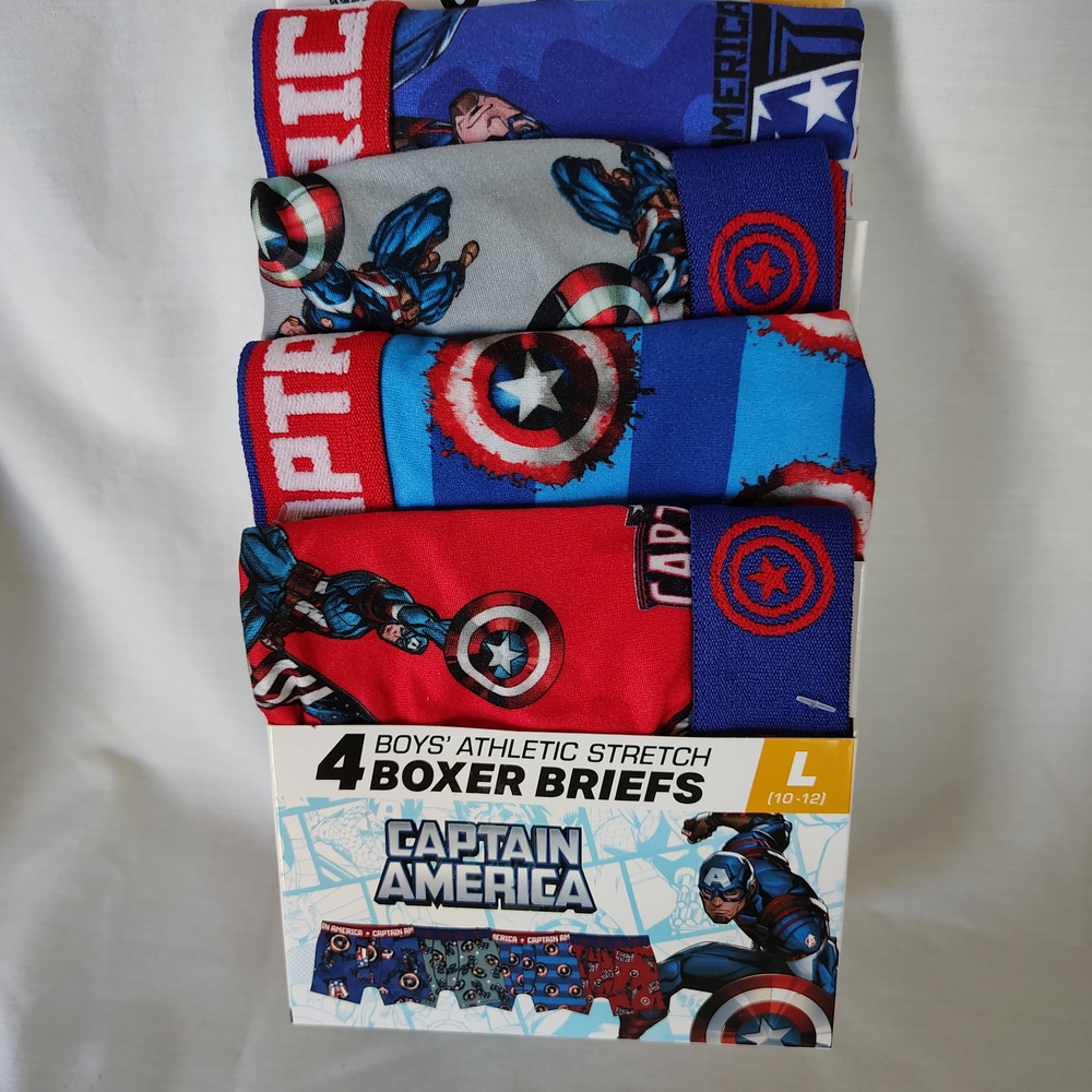 Marvel Red and Blue Boxer Briefs with Iconic Designs